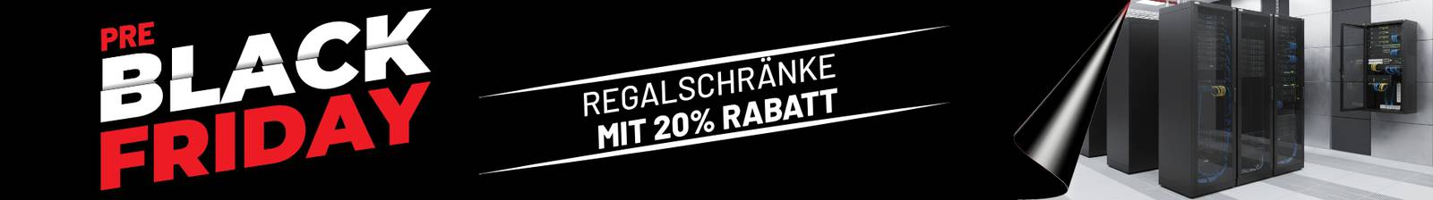 Rack-Schränke vor dem Black Friday in Barcelona
