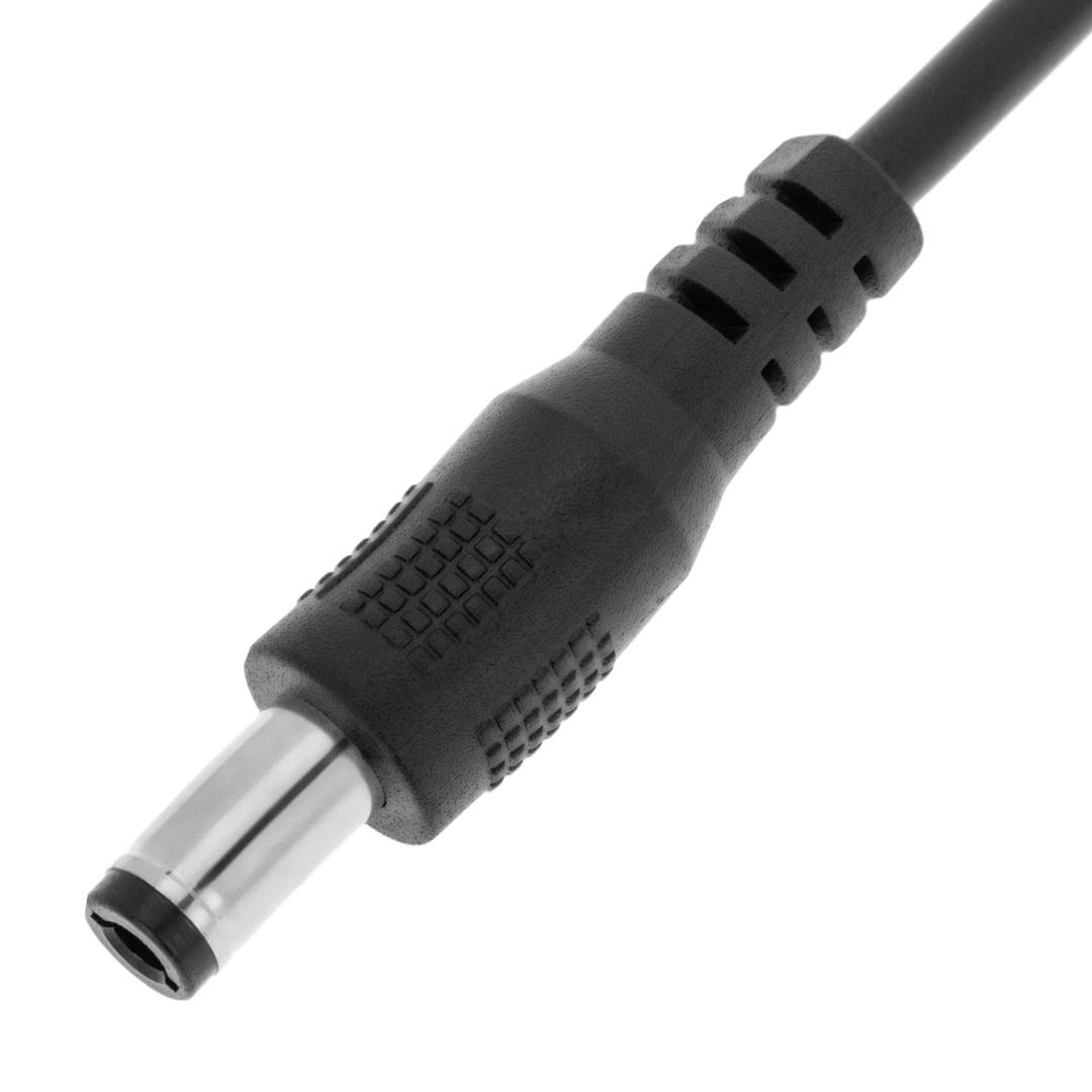2.1 x 5.5 mm DC barrel to Micro-USB Left Angle Cable