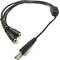 Cable multiplicador de alimentación de 3 DC-jack hembra de 3,5mm