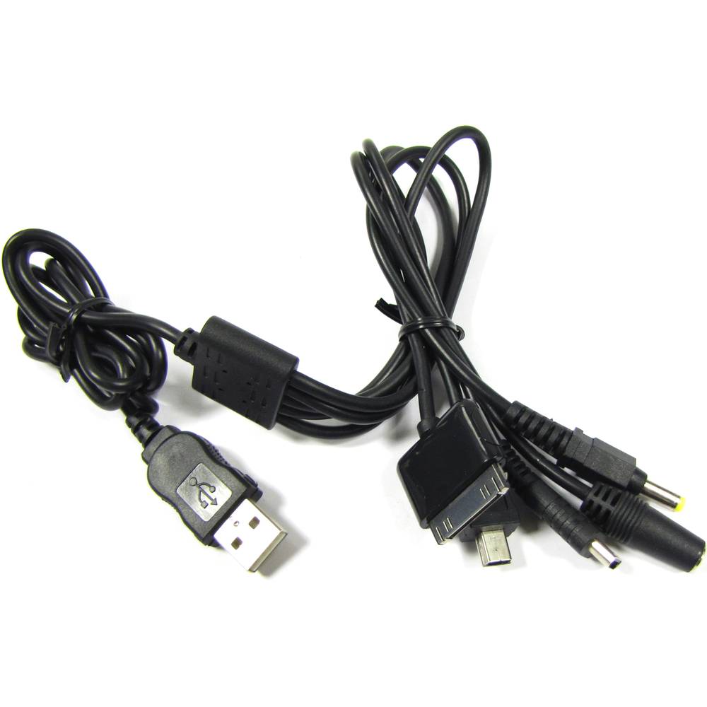 5-in-1 USB-Ladekabel (NDSi iPod PSP MiniUSB und DCJack 3.5)