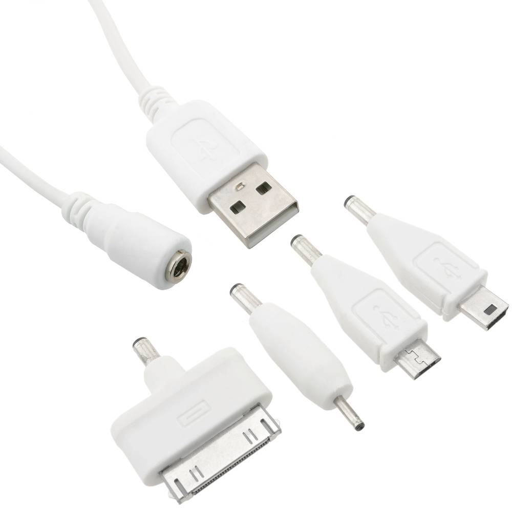 USB Charger Cable 4in1 Micro USB Apple 30pin jack 2.5