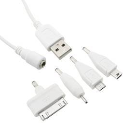 Câble de chargeur USB 4in1 Micro USB Apple 30pin jack 2.5