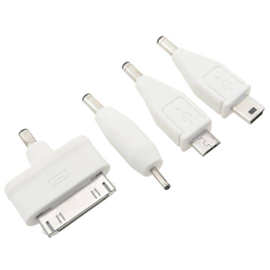 USB Charger Cable 4in1 Micro USB Apple 30pin jack 2.5