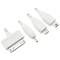 USB Charger Cable 4in1 Micro USB Apple 30pin jack 2.5