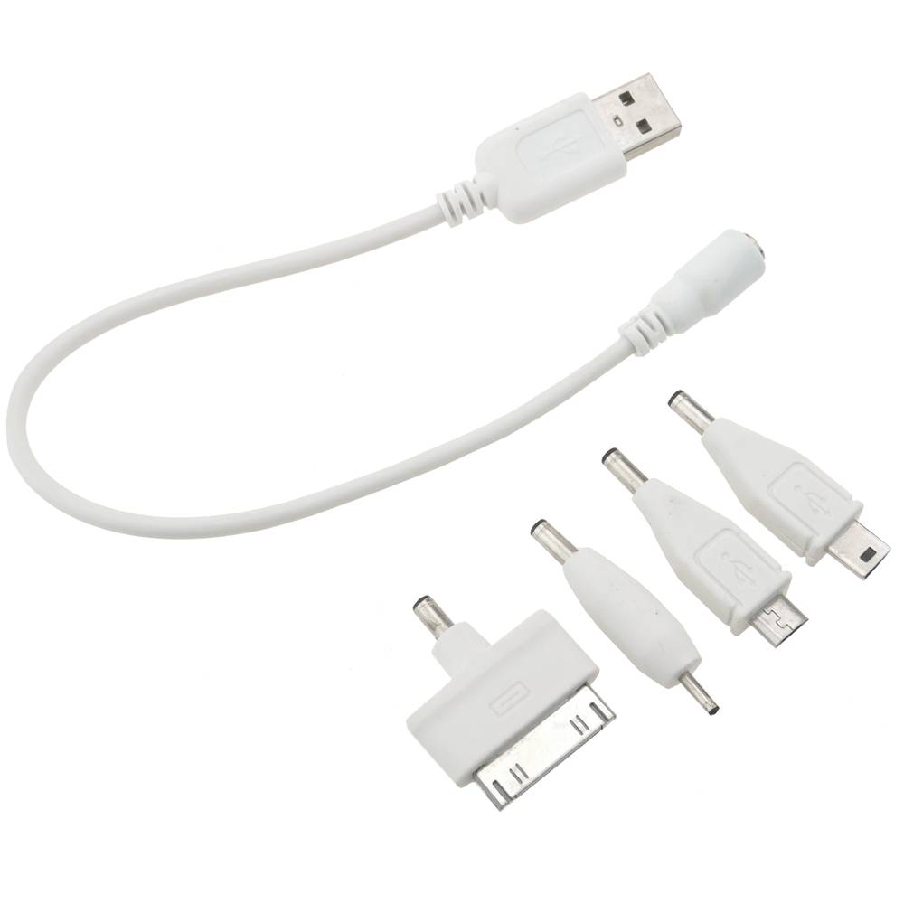 USB Charger Cable 4in1 Micro USB Apple 30pin jack 2.5