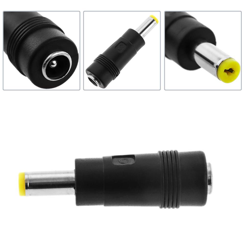 4mm x 1.7mm DC Socket Wire Cable Lead to 5.5mm x 2.1mm 2.5mm Plug Connector