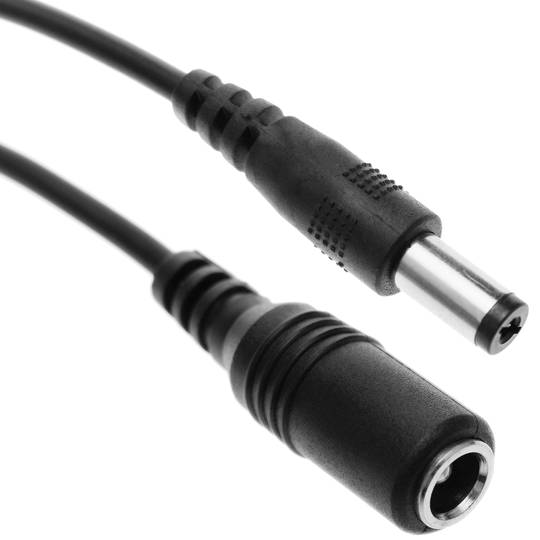 Cable de alimentación DC-Jack conector 5.5x2.1mm de 2m (M/H)