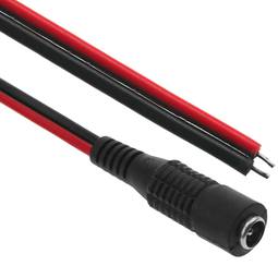 DC cavo di alimentazione della presa 5.5x2.1mm femminile ai morsetti 22 AWG 30 centimetri