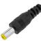 cabo de alimentação DC 26AWG jack amarelo 5.5x2.1mm Male aos terminais 30 centímetros