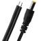 cabo de alimentação DC 26AWG jack amarelo 5.5x2.1mm Male aos terminais 30 centímetros