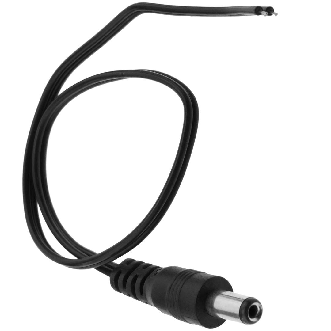 Cable de alimentación DC jack 5.5x2.1mm 22AWG macho a bornes de 30cm