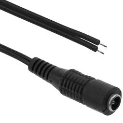 DC cavo di alimentazione della presa 5.5x2.1mm femminile ai terminali 26AWG 30 centimetri