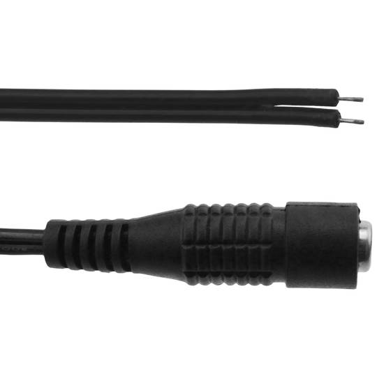 Gniazdo kabla zasilającego DC 5.5x2.1mm żeńskie złącze 26AWG na zaciski 30 cm