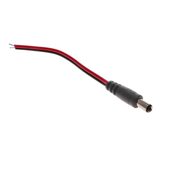 DC-voedingskabelaansluiting 5,5x2,5 mm 20AWG mannelijk naar 13cm-aansluitingen