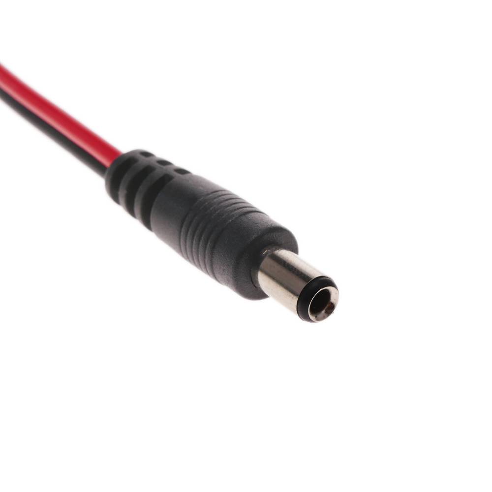 DC-voedingskabelaansluiting 5,5x2,5 mm 20AWG mannelijk naar 13cm-aansluitingen