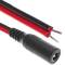 Câble d'alimentation CC prise 5.5x2.5mm Femme aux bornes 20AWG 13cm