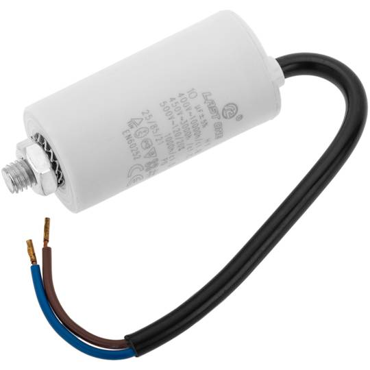 Condensateur de démarrage pour moteur électrique 10µF 450VAC