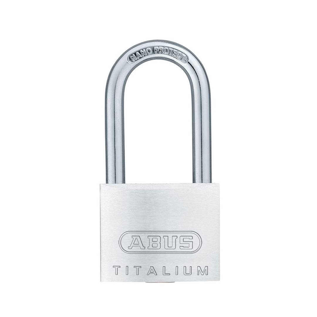 64TI/50HB50 Abus titanium hangslot met lange beugel van 50 mm