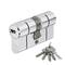 Nikkel Dubbele Koppeling Euro Cilinder 30/40mm D66 N 30/40 Abus