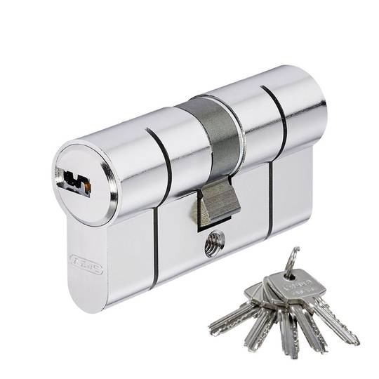 Eurozylinder mit Nickel-Doppelkupplung von 35/35 D66 N 35/35 Abus