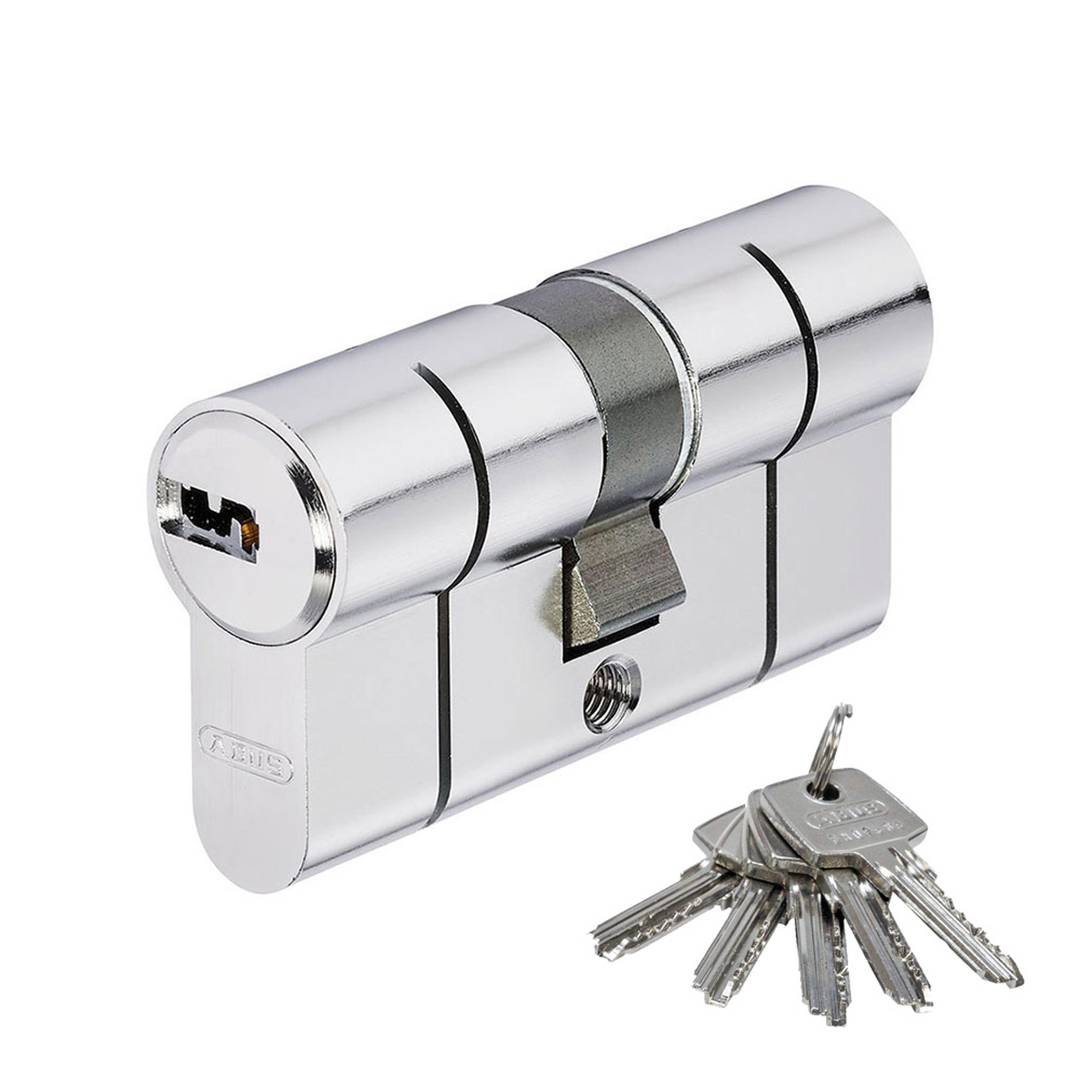 Euro cylinder with nickel double clutch 40/40 D66 N 40/40 Abus