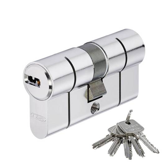 Euro cylinder with nickel double clutch 40/40 D66 N 40/40 Abus