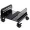 Supporto per PC in metallo con ruote nere da 13 a 25 cm