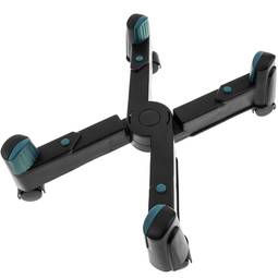 Suporte de PC informática com rodas em preto configurável 8-25 cm