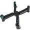 Supporto PC computer con rotelle in nero configurabile 8-25 cm