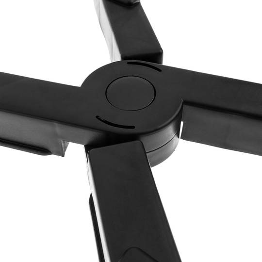 Supporto PC computer con rotelle in nero configurabile 8-25 cm
