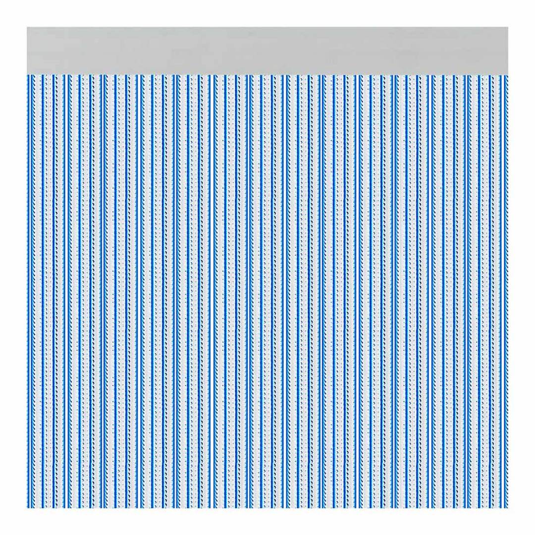 Rideau de porte Brescia 90x210 cm couleur bleu Acudam