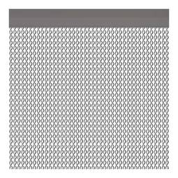 Cortina per a porta Cadaqués 90x210 cm color plata Acudam