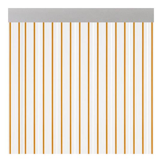 Firana Ferrara przeźroczysta 90x210 cm kolor miodowy Acudam