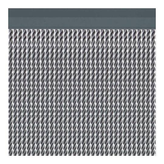 Manacor deurgordijn 90x210 cm zilverkleur Acudam