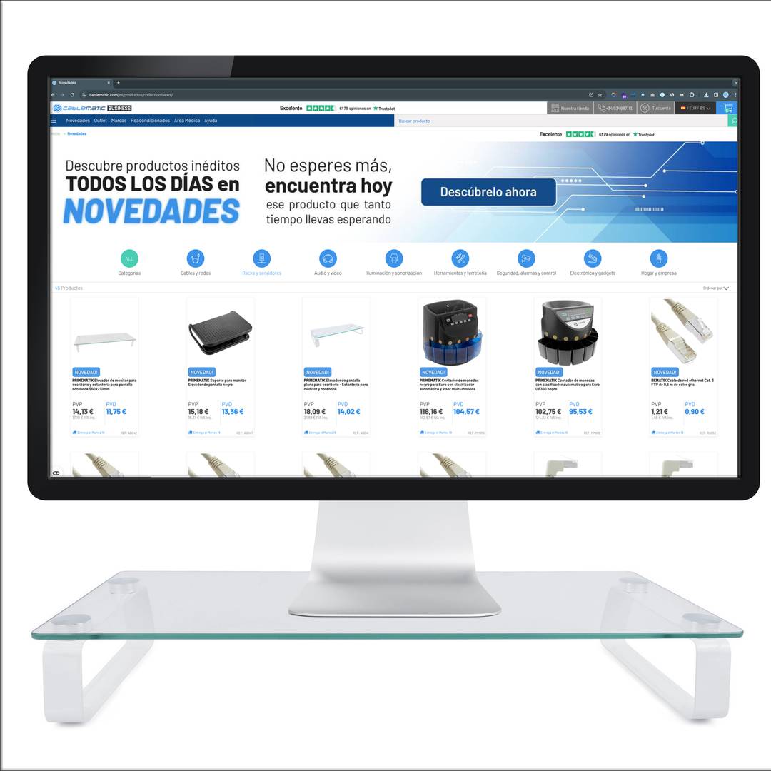 Winda biurkowa z płaskim ekranem - półka na monitor i notebook