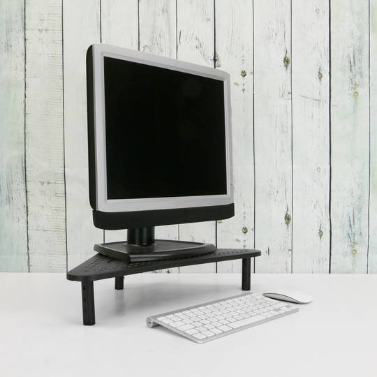 Support d'écran pour ordinateur de bureau et ordinateur portable tablette de  coin métallique - Cablematic