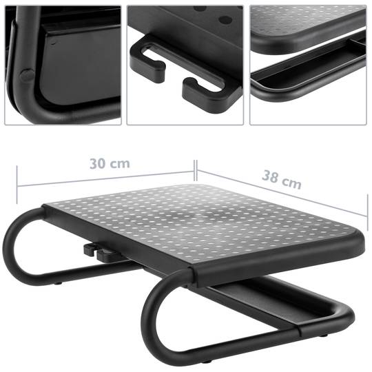 Podstawa monitora Czarny podnośnik ekranu