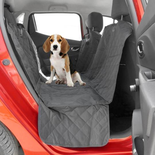 Padded Car Seat Cover Nonslip Protective Mat For Dog Hair And Pet 137 X 147 Cm With Side Flaps Cablematic - Dog Hair On Car Seats