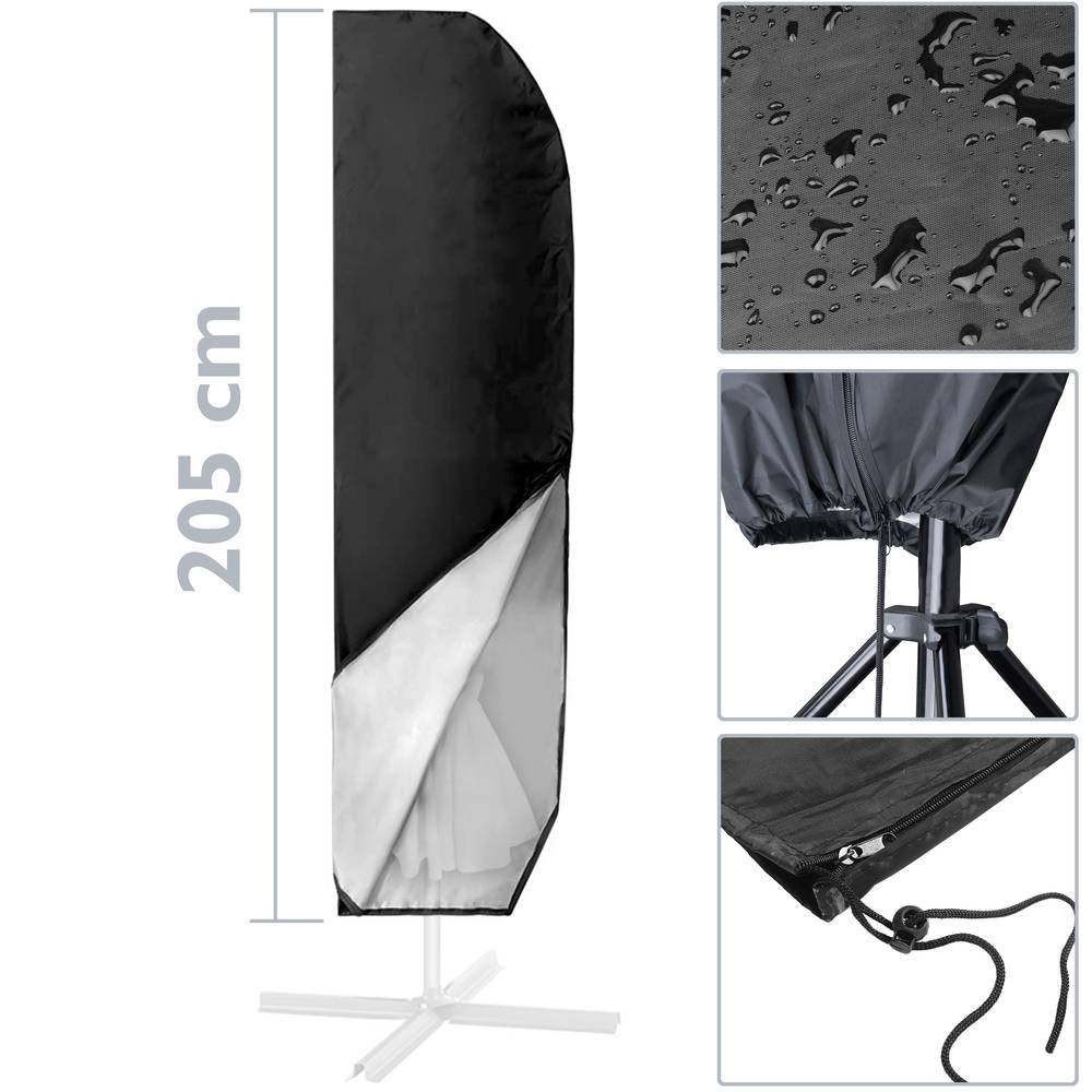 Funda para sombrilla de 205 cm. Cubierta protectora impermeable de parasol