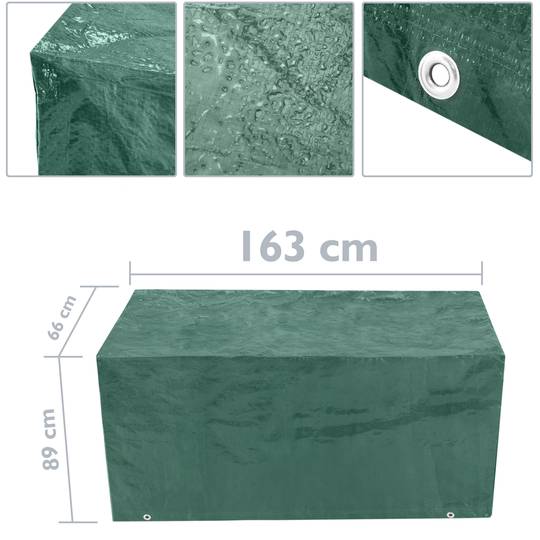 Copertura protettiva impermeabile per panca da giardino 163x89x66cm