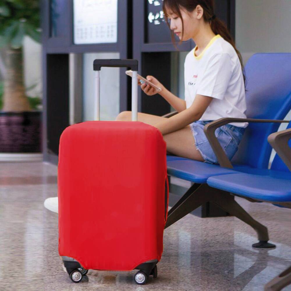 Copertura elastica per valigia 3 unità rosso