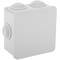 Caja estanca de superficie cuadrada IP44 80x80x40mm