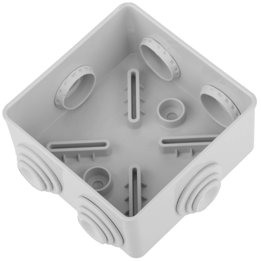 Caja estanca de superficie cuadrada IP44 80x80x40mm