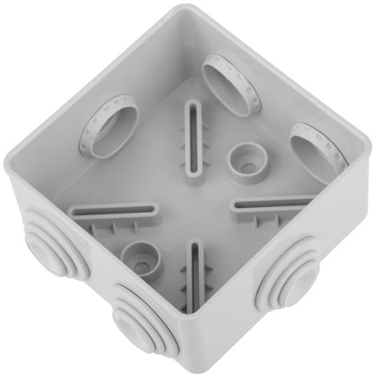 Caja estanca de superficie cuadrada IP44 80x80x40mm