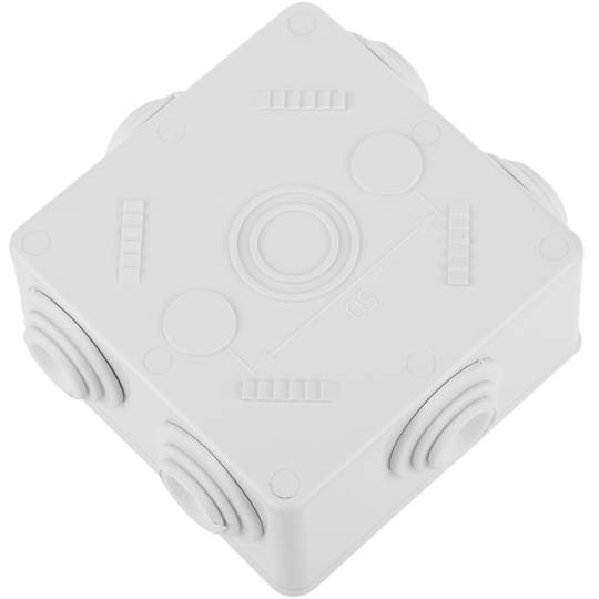 Caja estanca de superficie cuadrada IP44 80x80x40mm