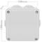 Waterproof box with square surface IP56 100x100x45mm