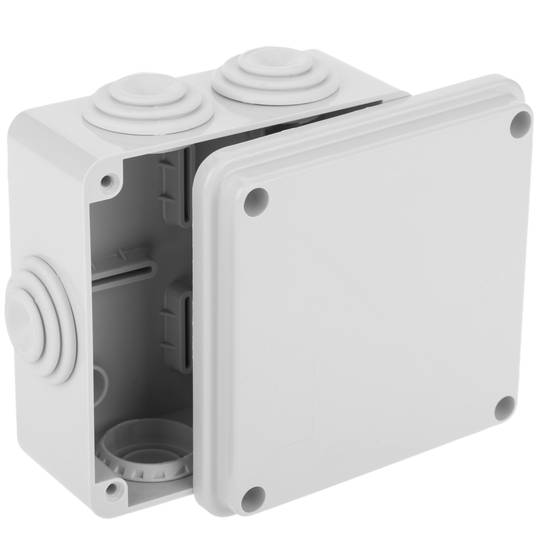 Waterproof box with square surface IP56 100x100x45mm