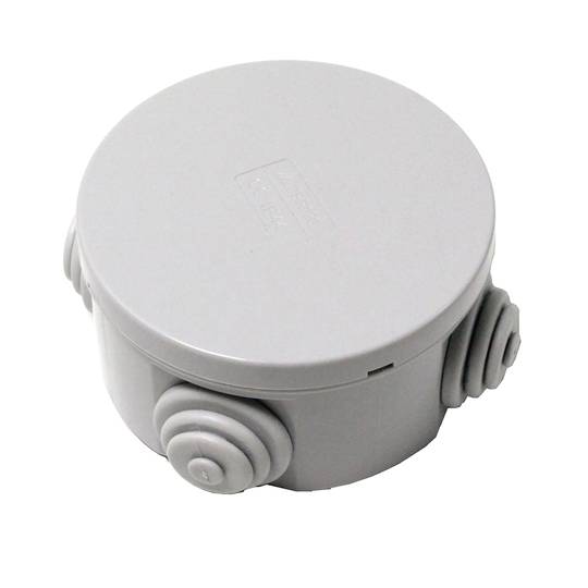 Caja estanca de superficie redonda IP44 80x36mm