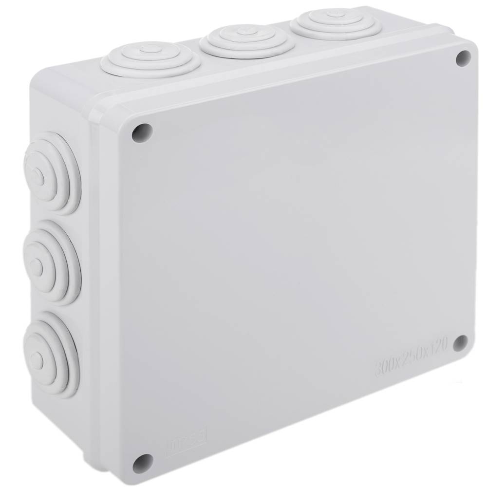 Caja estanca de superficie rectangular IP55 300 x 250 x 120 mm - Cablematic