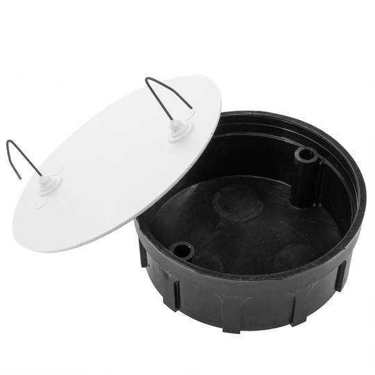 Caja empotrada de registro eléctrico redonda 33 x 85 mm